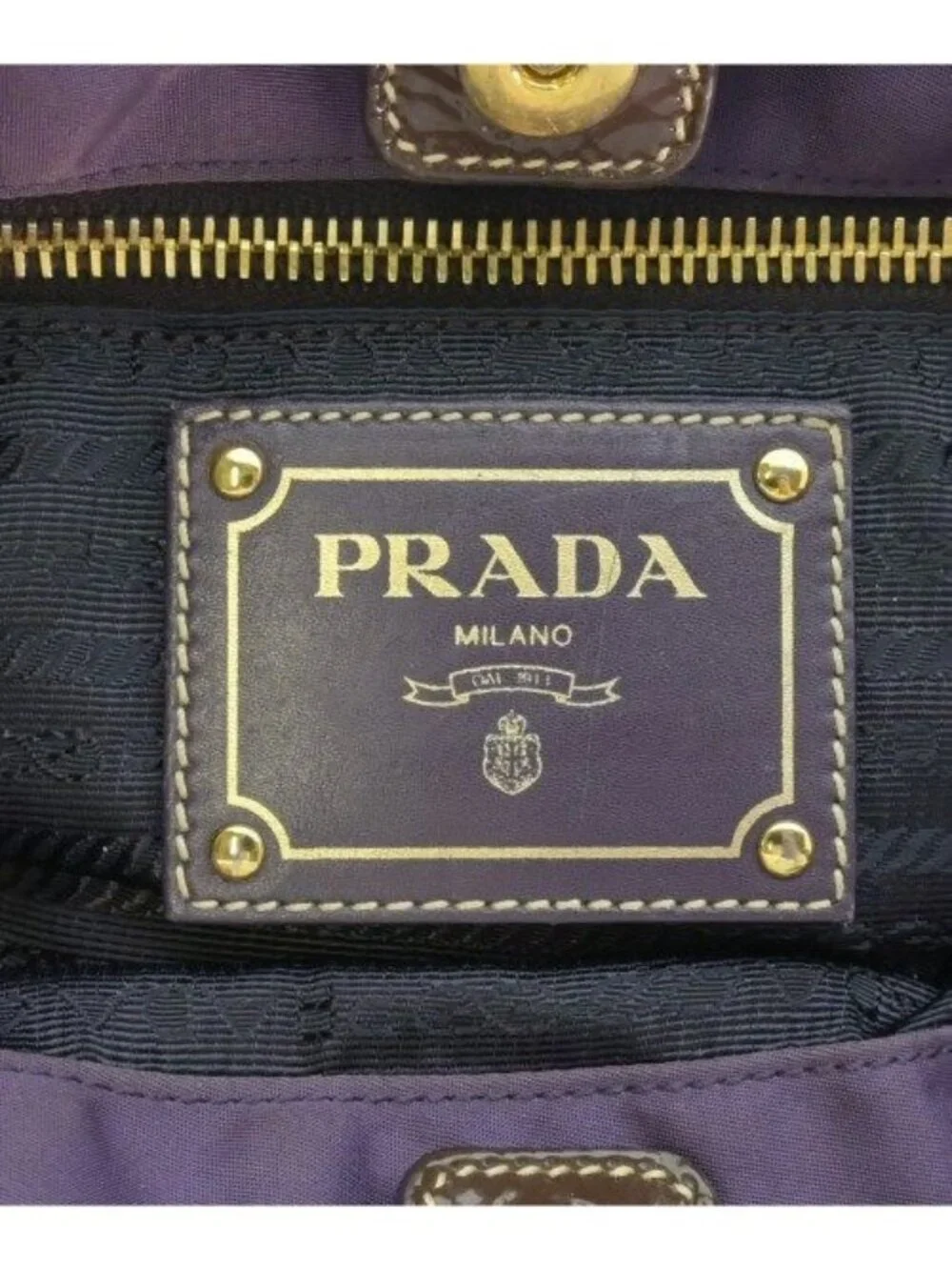 Prada Tote Purple